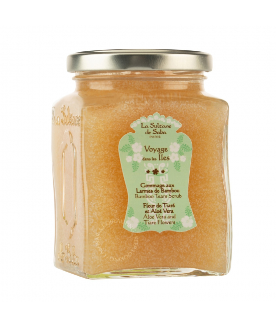 Tělový scrub s bambusem La Sultane De Saba Bambou Tears Scrub Tahiti