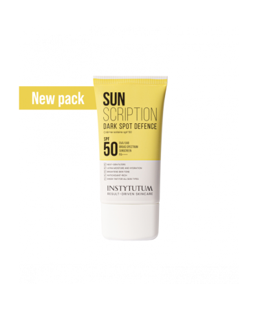 Lehký opalovací krém SPF 50 proti tmavým skvrnám Instytutum Sunscription Dark Spot Defence SPF50