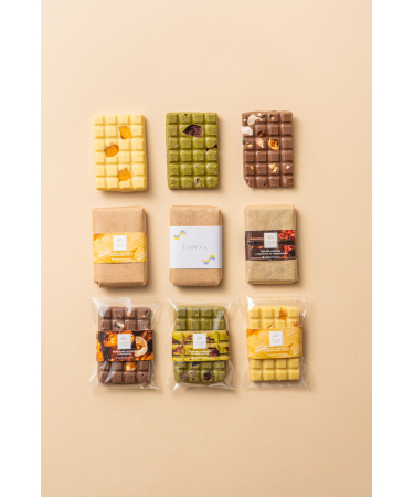 Mini malinová čokoláda s jahodami a pistáciemi Healthy Choice
