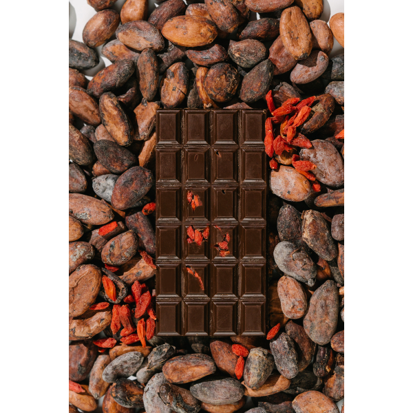 Hořká čokoláda s plody goji a 18 superpotravinami Healthy Choice Hořká čokoláda s plody goji a 18 superpotravinami Healthy Choice