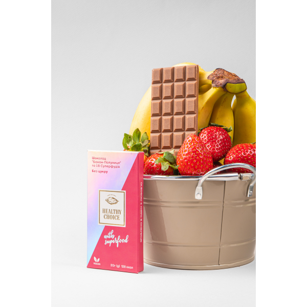 Banánovo-jahodová čokoláda a 18 superpotravin Healthy Choice