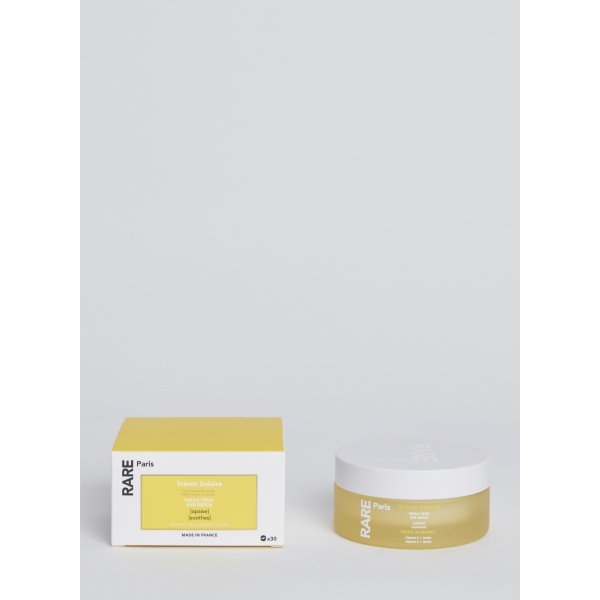 TRÉSOR SOLAIRE ZKLIDŇUJÍCÍ OČNÍ MASKA Rare Paris Trésor Solaire Soothing Eye Patch