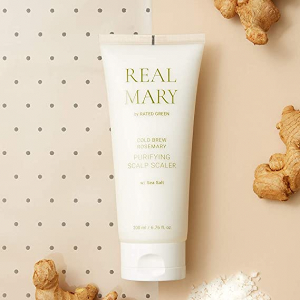 Čistící maska na pokožku hlavy s mořskou solí Rated Green Real Mary Purifying Scalp Scaler