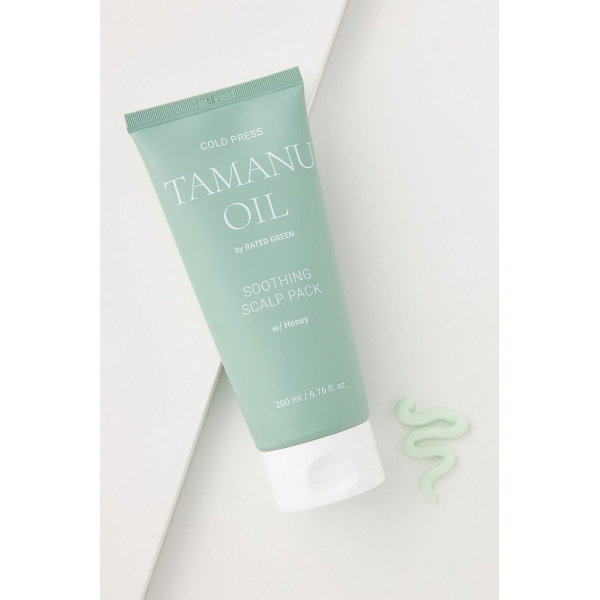 Zklidňující maska na pokožku hlavy s olejem tamanu Rated Green Tamanu Oil Soothing Scalp Pack Black Currant
