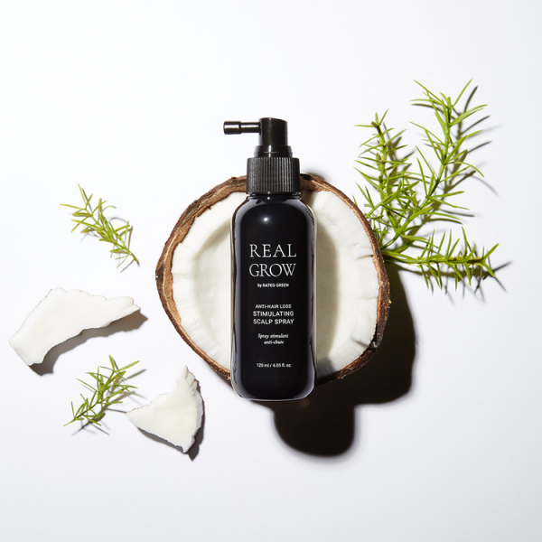 Obnovující sprej proti vypadávání vlasů Rated Green Real Grow Anti Hair Loss Stimulating Scalp Spray Obnovující sprej proti vypadávání vlasů Rated Green Real Grow Anti Hair Loss Stimulating Scalp Spray