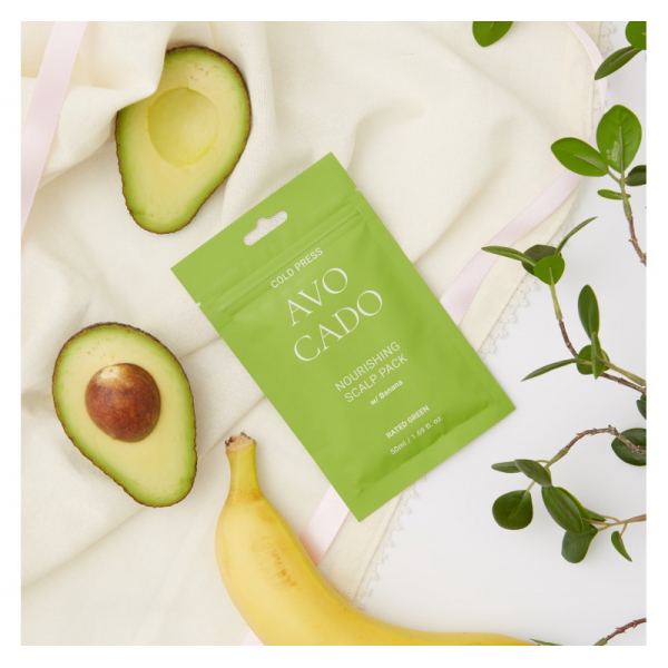 Výživná maska na pokožku hlavy s avokádovým olejem Rated Green Avocado Nourishing Scalp Pack Banana