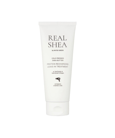 Obnovující krém na vlasy s termální ochrannou Rated Green Real Shea Protein Recharging Leave-In Treatment