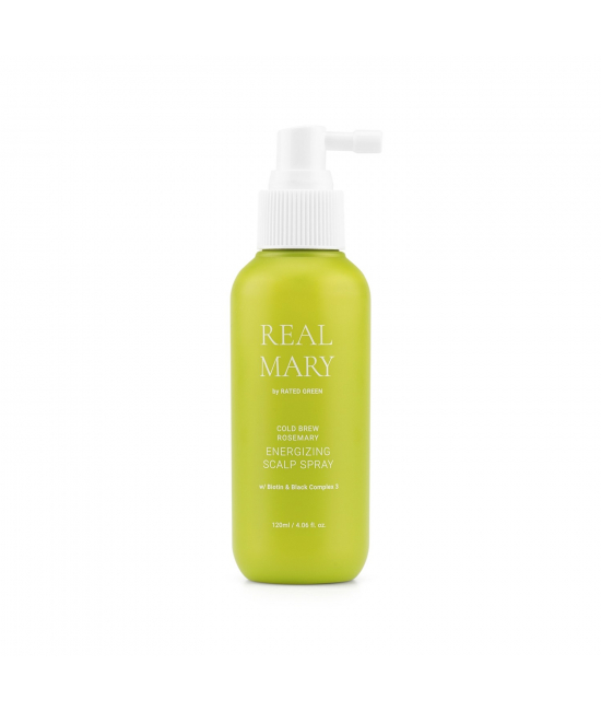 Energetický sprej na pokožku hlavy s rozmarýnem Rated Green Real Mary Energizing Scalp Spray