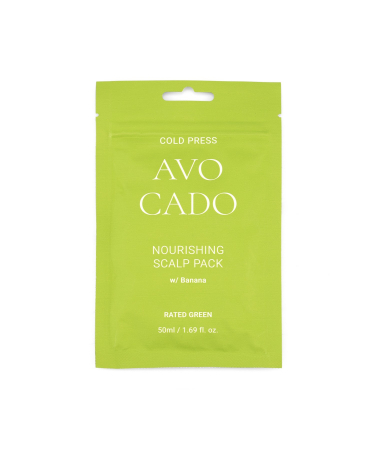 Výživná maska na pokožku hlavy s avokádovým olejem Rated Green Avocado Nourishing Scalp Pack Banana