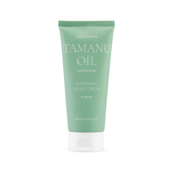 Zklidňující maska na pokožku hlavy s olejem tamanu Rated Green Tamanu Oil Soothing Scalp Pack Black Currant