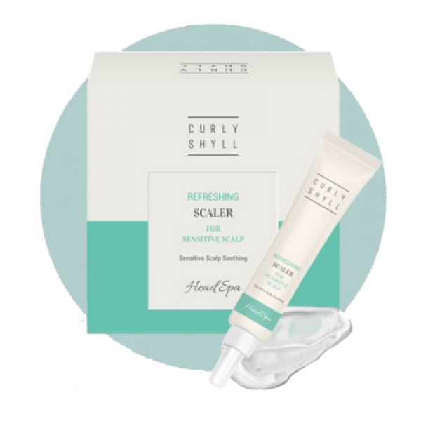 Čistící peeling pro citlivou pokožku hlavy Curly Shyll Refreshing SCALER for Sensitive Scalp 