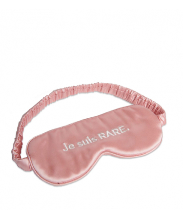 Hedvábná maska na spaní RARE Paris Silk Sleeping Mask Exception Rosee