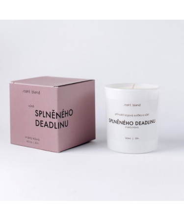 Svíčka “Splněného deadlinu” Irská káva Scent Blend
