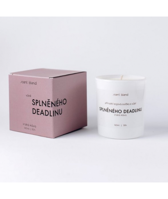 Svíčka “Splněného deadlinu” Irská káva Scent Blend