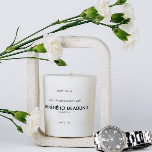 Svíčka “Splněného deadlinu” Irská káva Scent Blend