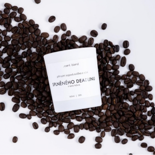 Svíčka “Splněného deadlinu” Irská káva Scent Blend