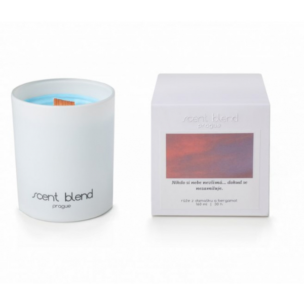 Svíčka dokud se nezamiluje Růže z damašku a bergamot Scent Blend