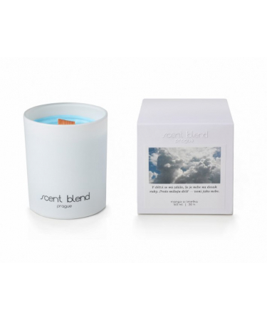 Svíčka Déšť voní jako nebe Mango a limetka Scent Blend