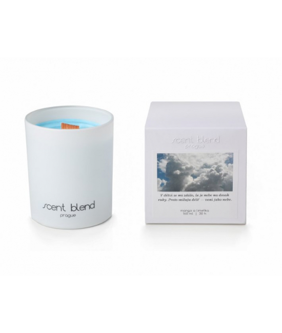 Svíčka Déšť voní jako nebe Mango a limetka Scent Blend