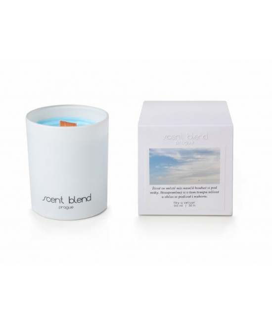 Svíčka Nezapomínej si v tom tempu užívat Fíky a vetiver Scent Blend