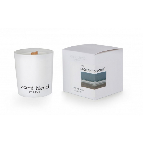 Svíčka “Nečekané dovolené” Jahoda a máta Scent Blend
