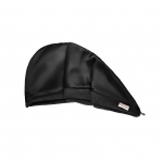 Oboustranný zavinovací ručník pro šetrné sušení vlasů černá MON MOU Hair Turban Black